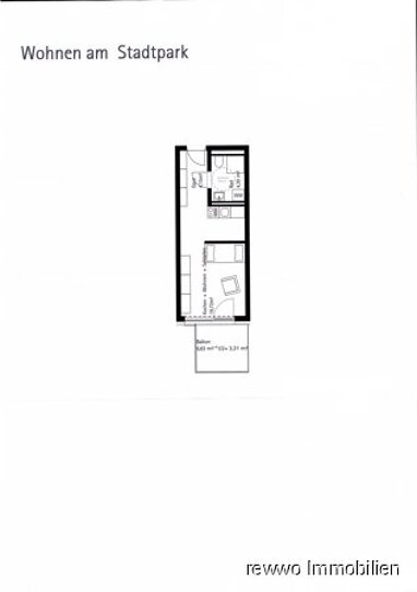 Wohnung zum Kauf 198.000 € 1 Zimmer 31,5 m² 2. Geschoss Burghausen Burghausen 84489