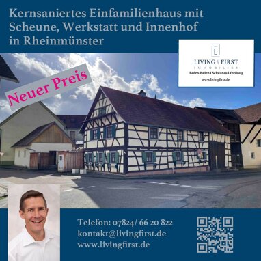 Einfamilienhaus zum Kauf 330.000 € 6 Zimmer 136 m² 392 m² Grundstück Schwarzach Rheinmünster 77836