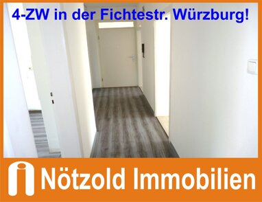 Wohnung zur Miete 800 € 4 Zimmer 75 m² 2. Geschoss Fichtestrasse Frauenland Würzburg 97074