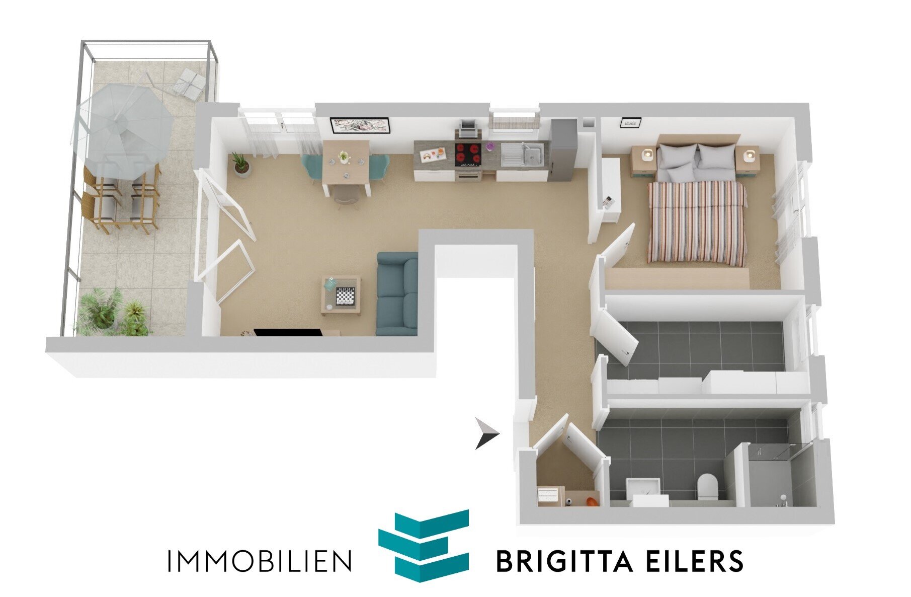 Wohnung zum Kauf provisionsfrei 317.000 € 2 Zimmer 70,4 m²<br/>Wohnfläche 3.<br/>Geschoss Achim Achim 28832