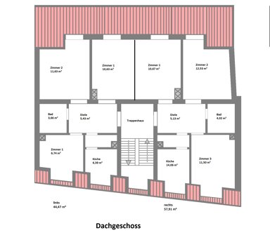 Wohnung zur Miete 180 € 6,7 m² 3. Geschoss Neubaustr. 50/52 Innenstadt Würzburg 97070