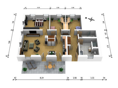 Wohnung zur Miete 1.660 € 4 Zimmer 127,7 m² EG frei ab sofort Kesselsdorfer Straße 187/189 Niedergorbitz/Roßthal Dresden 01169