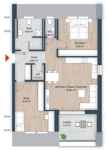 Wohnung zum Kauf Provisionsfrei 632.805 € 3 Zimmer 72,7 m² 2. Geschoss Bischofsweiherstraße 34 Dechsendorf - West Erlangen 91056