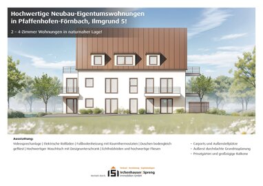 Terrassenwohnung zum Kauf 599.000 € 4 Zimmer 90,8 m² Erdgeschoss Ilmgrund 5 Förnbach Pfaffenhofen an der Ilm 85276