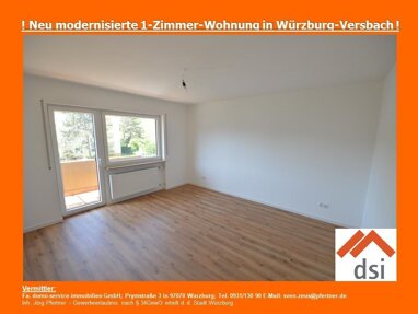 Wohnung zur Miete 380 € 1 Zimmer 26,1 m² 2. Geschoss St. Rochus Str. 56 Versbach Würzburg 97078
