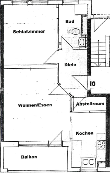 Wohnung zur Miete 560 € 2 Zimmer 56,2 m² EG Ay Senden 89250