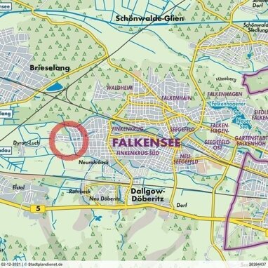 Grundstück zum Kauf 450.000 € 1.141 m² Grundstück Finkenkrug Falkensee 14612