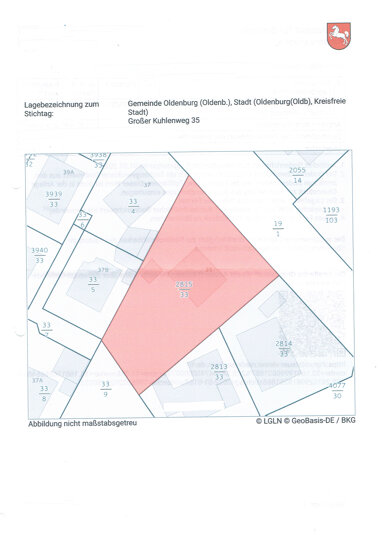 Grundstück zum Kauf Provisionsfrei 455.000 € 827 m² Grundstück Großer Kuhlenweg 35 Ohmstede Oldenburg 26125