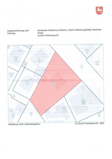 Grundstück zum Kauf provisionsfrei 415.000 € 827 m² Grundstück Großer Kuhlenweg 35 Ohmstede Oldenburg 26125