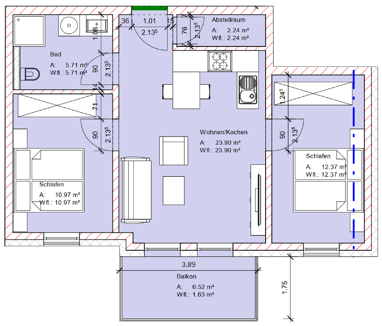 Wohnung zum Kauf 209.000 € 3 Zimmer 57 m² Kröpelin Kröpelin 18236