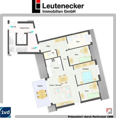 Wohnung zum Kauf Provisionsfrei 584.000 € 4 Zimmer 88,6 m² Neckarems 118 Remseck 71686