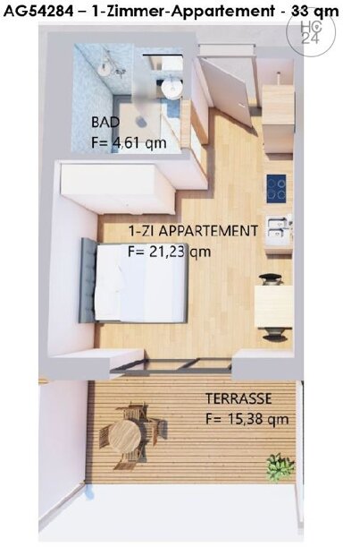 Wohnung zur Miete Wohnen auf Zeit 690 € 1 Zimmer 33 m² frei ab 10.03.2025 Kaufbeuren Kaufbeuren 87600