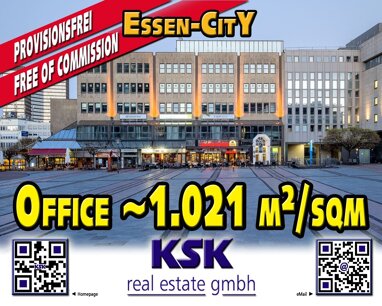 Bürofläche zur Miete Provisionsfrei 15,50 € 1.021 m² Bürofläche teilbar von 828 m² bis 1.021 m² Stadtkern Essen 45127