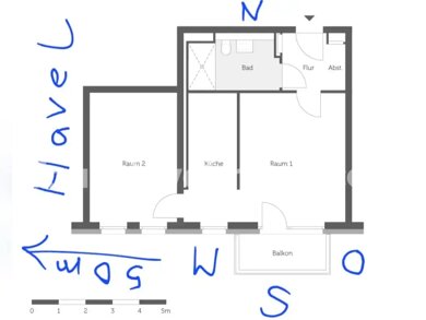 Wohnung zur Miete Tauschwohnung 520 € 2 Zimmer 56 m² Spandau Berlin 13599