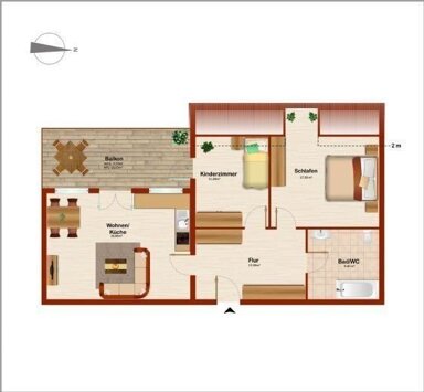 Wohnung zur Miete 749 € 3 Zimmer 84,1 m² 1. Geschoss frei ab sofort Altenhohenau 16 Griesstätt 83556