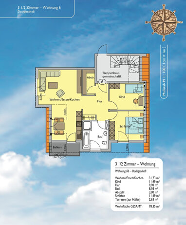 Wohnung zum Kauf 293.000 € 3,5 Zimmer 77 m² Kupprichhausen Boxberg 97944