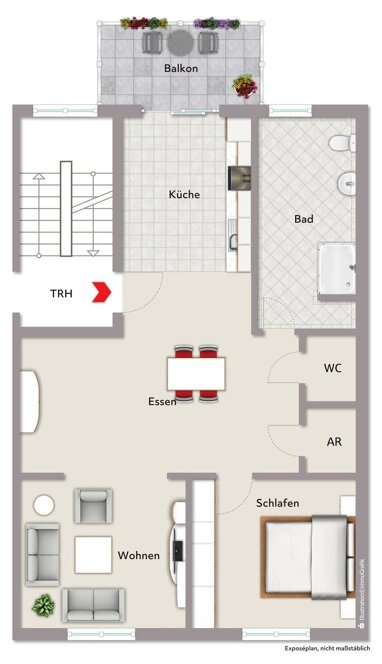 Wohnung zum Kauf 249.100 € 2 Zimmer 82,8 m² 1. Geschoss Dorfgütingen Feuchtwangen 91555