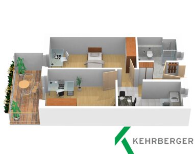 Wohnung zur Miete 300 € 2 Zimmer 54 m² 1. Geschoss Schulstraße 2 Weidenbach Weidenbach 91746