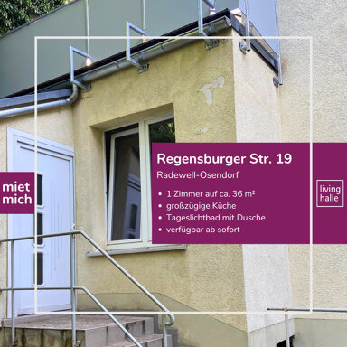 Wohnung zur Miete 300 € 1 Zimmer 36 m² EG Regensburger Straße 19 Radewell / Osendorf Halle / Radewell 06132