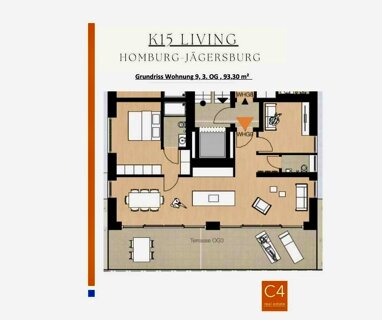 Penthouse zum Kauf 390.000 € 3 Zimmer 93,3 m² 3. Geschoss Jägersburg Homburg 66424