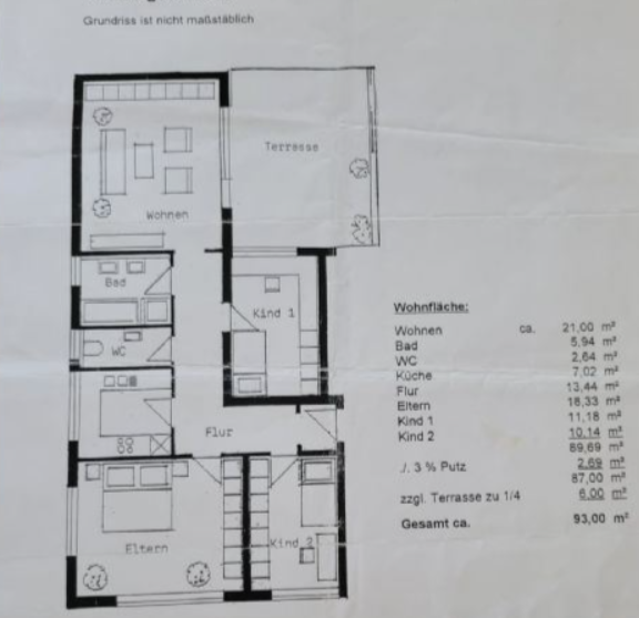 Wohnung zum Kauf 419.000 € 4 Zimmer 93 m²<br/>Wohnfläche 1. Stock<br/>Geschoss Eselsberg - Mitte Ulm 89075