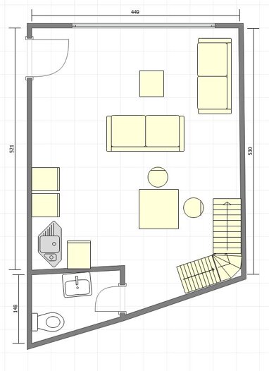 Apartment zur Miete 845 € 2 Zimmer 65 m² Erdgeschoss Kirchheim - Mitte Heidelberg 69124