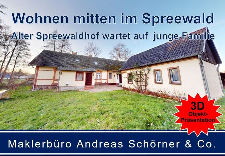 Einfamilienhaus zum Kauf 397.000 € 7 Zimmer 225 m² 3.120 m² Grundstück frei ab sofort Leipe Lübbenau/Spreewald 03222