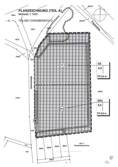 Gewerbegrundstück zum Kauf 11.800 m² Grundstück Wiesenstraße Parow Kramerhof 18445