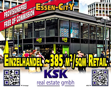Laden zur Miete Provisionsfrei 385 m² Verkaufsfläche teilbar von 352 m² bis 385 m² Stadtkern Essen 45127
