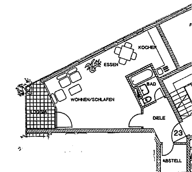 Wohnung zur Miete 375 € 1 Zimmer 50 m² 2. Geschoss Radeberger Straße Weißig (Am Weißiger Bach) Dresden 01328