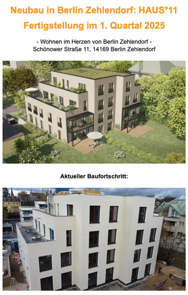 Wohnung zum Kauf provisionsfrei 697.026 € 3 Zimmer 77,9 m² EG frei ab sofort Schönower Str. 11 Zehlendorf Berlin 14165