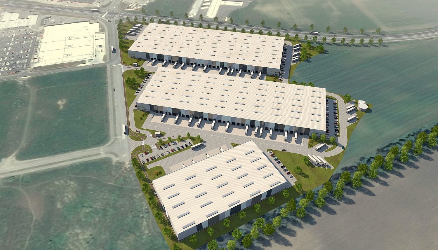 Produktionshalle zur Miete 20.384 m² Lagerfläche teilbar ab 1.500 m² Zvolen 960 01