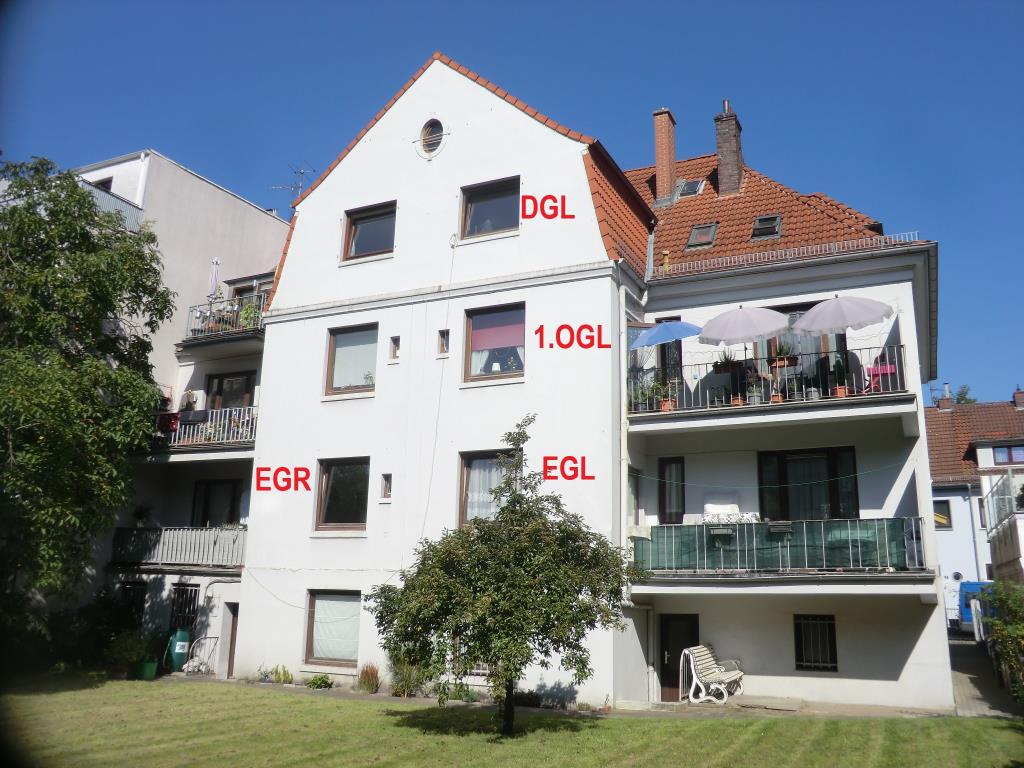 Wohnung zum Kauf Provisionsfrei 879.000 € 5 Zimmer 95,8 m²<br/>Wohnfläche Erdgeschoss<br/>Geschoss Roonstraße 82 Fesenfeld Bremen 28203