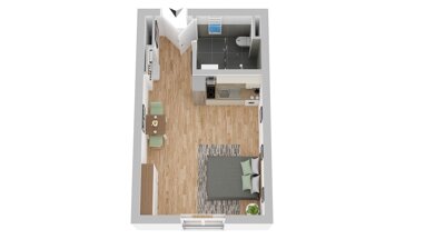 Wohnung zur Miete 400 € 1 Zimmer 30,3 m² Erdgeschoss Gartenweg 6 Engter Bramsche 49565