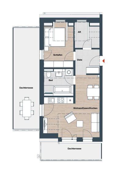 Wohnung zum Kauf Provisionsfrei 464.950 € 2 Zimmer 68,4 m² 2. Geschoss Am Sailersberg Röthenbach Röthenbach an der Pegnitz 90552