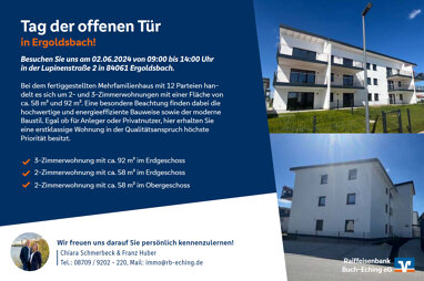 Wohnung zum Kauf 265.000 € 2 Zimmer 58,2 m² 1. Geschoss Lupinenstraße 2 Unterdörnbach Ergoldsbach 84061