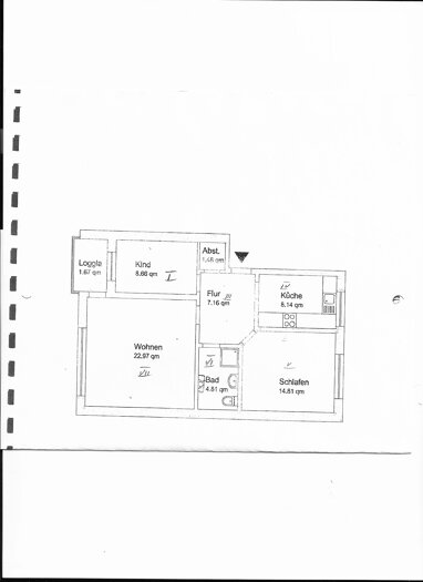 Wohnung zur Miete 664,86 € 2,5 Zimmer 69,5 m² 3. Geschoss Glinde 21509