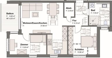 Wohnung zum Kauf Provisionsfrei 342.000 € 3 Zimmer 72 m² Bronnen Achstetten 88480