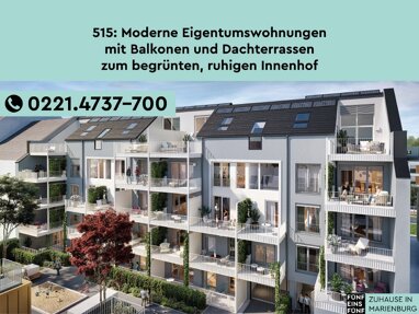 Wohnung zum Kauf Provisionsfrei 479.900 € 2 Zimmer 63 m² 1. Geschoss Marienburg Köln 50968