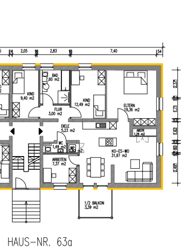 Wohnung zum Kauf provisionsfrei 409.500 € 5 Zimmer 104,1 m² frei ab sofort Feyen 1 Trier 54294