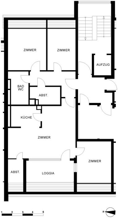 Wohnung zur Miete 747 € 4 Zimmer 89,7 m² 4. Geschoss Nettelbeckstraße 6 Scharnhorststraße Oldenburg 26131