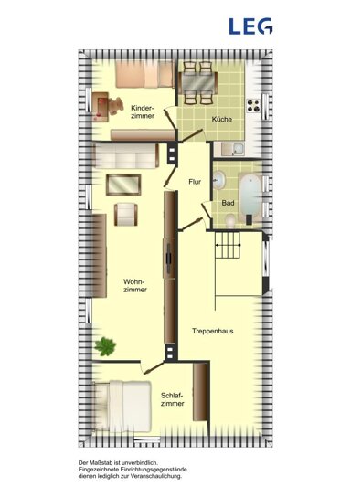 Wohnung zur Miete 490 € 4 Zimmer 64 m² 2. Geschoss Rodenbecker Straße 98 Königstor 6 Minden 32427