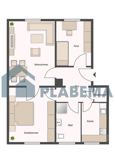 Wohnung zur Miete 710 € 3 Zimmer 57 m² 1. Geschoss frei ab 01.08.2024 Wismarsche Straße 216 Lewenberg Schwerin 19053
