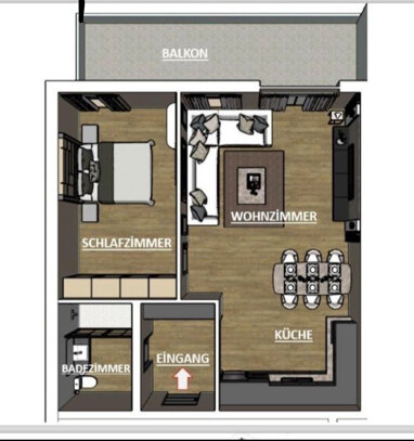 Wohnung zur Miete 1.050 € 2 Zimmer 88 m² 1. Geschoss Hardenbergstr.70 Küppersteg Leverkusen 51373