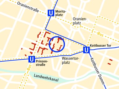 Wohnung zur Miete 349 € 2 Zimmer 61,9 m² 5. Geschoss frei ab sofort Bergfriedstr. 13 Kreuzberg Berlin 10969