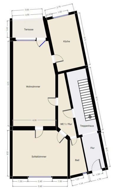 Wohnung zum Kauf 215.000 € 2 Zimmer 85 m² Erdgeschoss Cracau Krefeld 47799