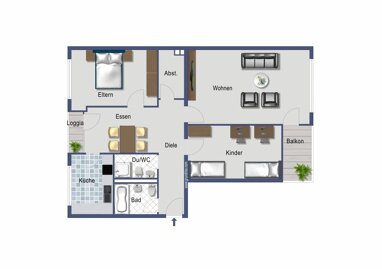 Wohnung zum Kauf Provisionsfrei 255.000 € 3 Zimmer 100 m² 1. Geschoss Diepenbeekallee 2 Weiden Köln 50858