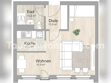 Wohnung zur Miete 560 € 1 Zimmer 33 m² 4. Geschoss Westend Berlin 10625