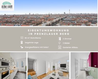 Wohnung zum Kauf 494.083 € 2 Zimmer 82 m² 3. Geschoss Prenzlauer Berg Berlin 10439