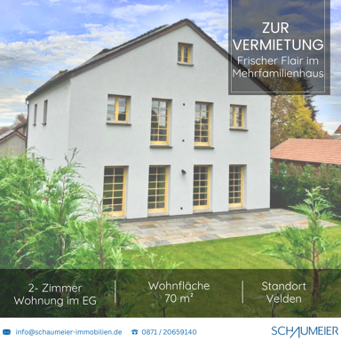 Wohnung zur Miete 750 € 2 Zimmer 70 m² EG Schulstraße 10 Velden Velden 84149